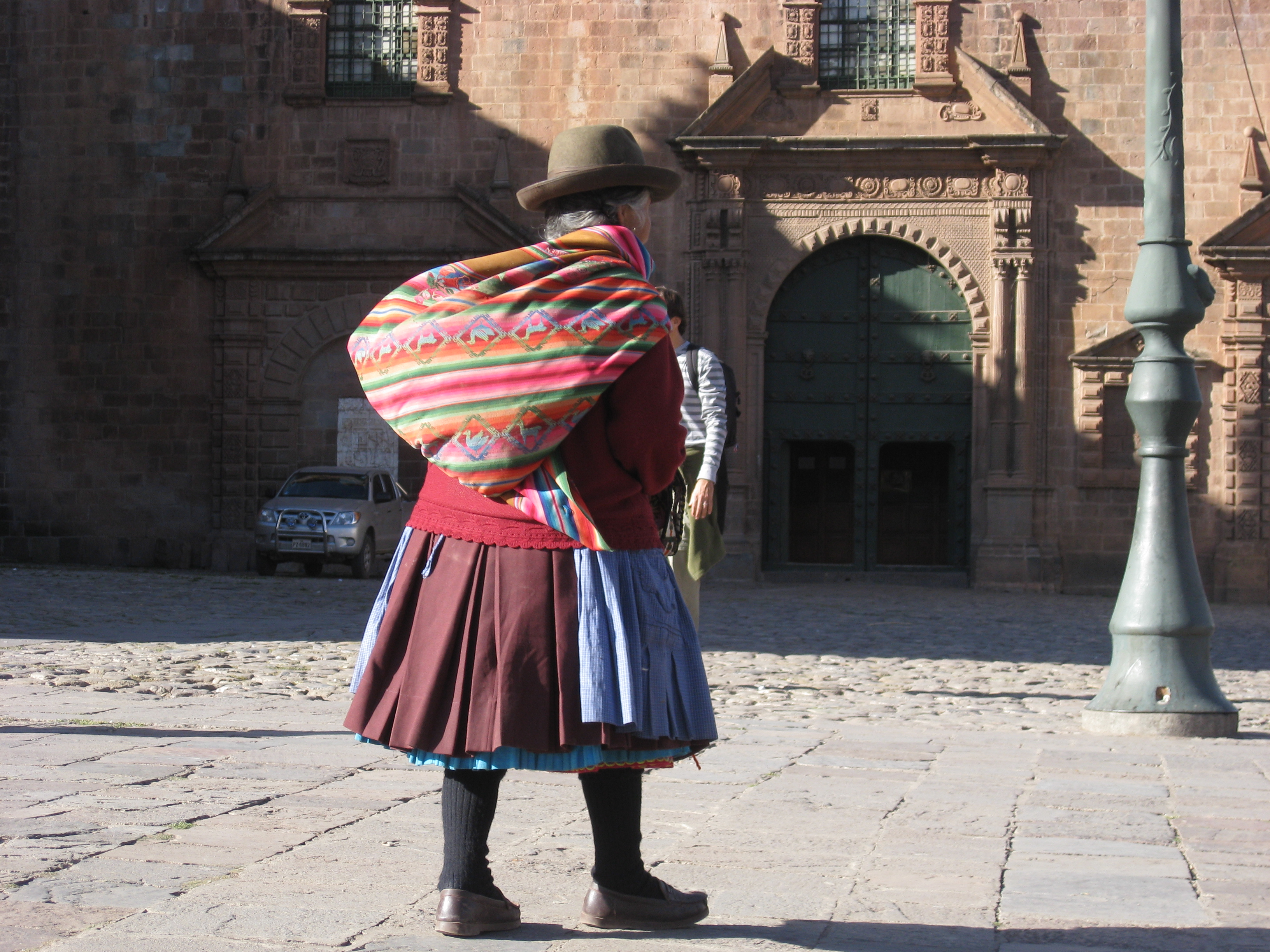 Woman in traditional dress, Peru